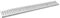 1PEZZO GRIGLIA ZINCATA PER CANALETTA A15 'COMPACT' cm 100 x 10,2 x H. 1,3