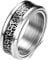 Dochais Schmuck 8mm Herren Ring Edelstahl Anxiety Ring Fingerring Freundschaftsringe Partnerringe Spinnerring Punk Ring Hip pop Ring für Geburtstag Valentinstag (Silver, 62)