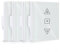 HEUXGIR Smart Rolladen Zeitschaltuhr,Wlan Roller Shutter Switch mit steuerbarer LED,Kompatibel mit Alexa/Google Home/Smart Life App,Requires Zero Conductor 4Pack