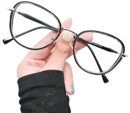 LTSRLL Reading Glasses for Women, Anti Blue Light Computer Goggle Readers, Anti Eyestrain Presbyopic Eyewear, HD TV Glasses (Color : Black, Size : +0.00)