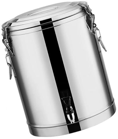 BADEZ Contenitore Ermetico da Cucina,Secchio per Latte per Vino Secchio per tè con Bolle Secchio Isolante in Schiuma Addensata Barile di Stoccaggio per Liquidi con Rubinetto,10L