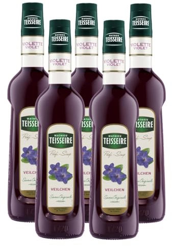 Mathieu Teisseire Getränke-Sirup Veilchen 0,7L - Cocktails (5er Pack)