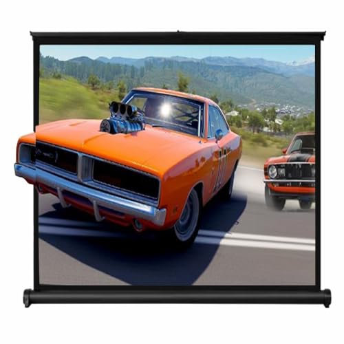 ZYXQQJ Écran De Projection Manuel 16:9 4:3 Écran De Table pour Projecteur 20/30/40/50 Pouces Mini Écran De Film Portable pour Intérieur Et Extérieur(16:9,30inch)