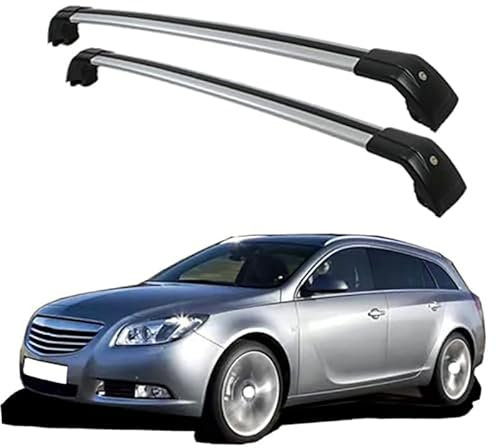 HHYHUJYG Dachträger, Für Opel Insignia 5-dr 2008-2014,RelingträGer,offene Dachrelings mit,Dachträger Querstange,Lastenträger,Fracht Dachträger,C