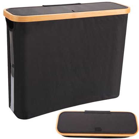 Gachiwar 30L Toilet Paper Storage Box, 12 Roll Toilet Roll Storage Container Loo Roll Storage Toilet Roll Holder Storage Stand with Lid for Bathroom Sleek & Foldable