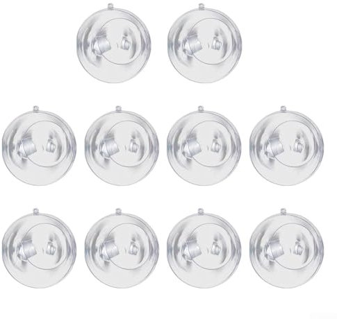 Bolas abiertas de acrílico transparente para manualidades, proyectos de bricolaje, adornos de Navidad, terrarios de plantas, 10 unidades (10 cm)