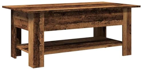 vidaXL coffee table - brown engineered wood side table/rectangular hallway end table with storage for living room/bedroom - 102x55cm