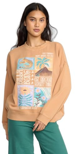 BILLABONG Fleece sweater ECHO CREW FLC Women's Beige S