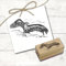 Dekolando Motivstempel Kondor Vogel will fliegen - Stempel Andenkondor Holzstempel - Abdruck 58 x 28 mm