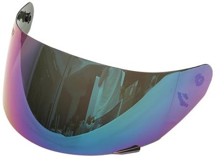 Motociclo Visiera for casco, visiera for moto antigraffio, visiera for casco integrale, compatibile con LS-2 FF352 FF369 FF384, visiera for occhiali, accessori for motori (blu)(Blue)