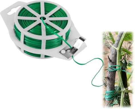 GXGM Fil de Serrage pour Jardin, 100 M, Fil Torsadé pour Plantes Grimpantes, Vignes, Arbustes et Fleurs