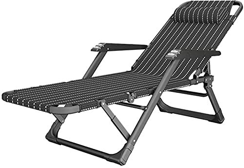 DRFGNF Schwarze extra breite Sonnenliege Relaxliege Garten Innen Balkon Wohnzimmer | Liegestuhl Saunaliege Relaxliege Gartenliege Liegestuhl