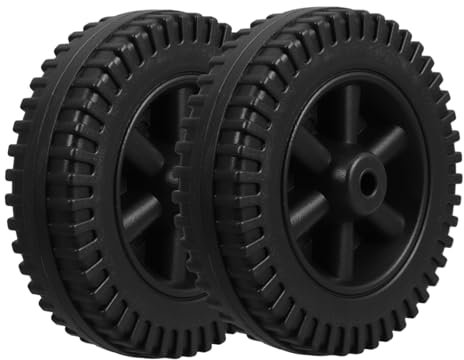 HEMOTON 2 Stück 6-zoll Grillräder Aus Pe Hitzebeständig Und Verschleißfest Ersatzräder Für Gasgrills Und Grillwagen Schwarz Einfache Montage Vielseitig Kompatibel