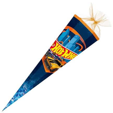 Schultüte / Zuckertüte / 85cm / eckig / Hot Wheels Speed Club