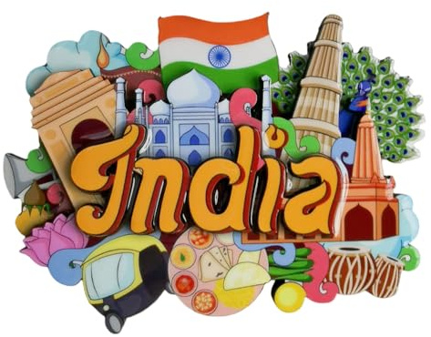 Indien Touristen-Souvenir 3D-Kühlschrankmagnet Kühlschrankdekoration Magnet