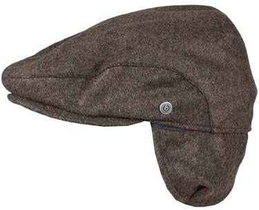 bugatti Flatcap mit Ohrenklappen | Wetterabweisend | Unifarben | Mit Wollanteil | Hutgröße 57, 59, 61
