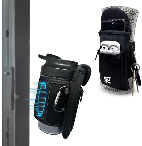 TactiSac – Sac Magnétique Porte-Gourde 1,5 L ou Serviette & Accessoires – Idéal Salle de Sport & Extérieur - Rangement Téléphone, Accessoires & Mousqueton Clés – Fixation Aimantée Puissante