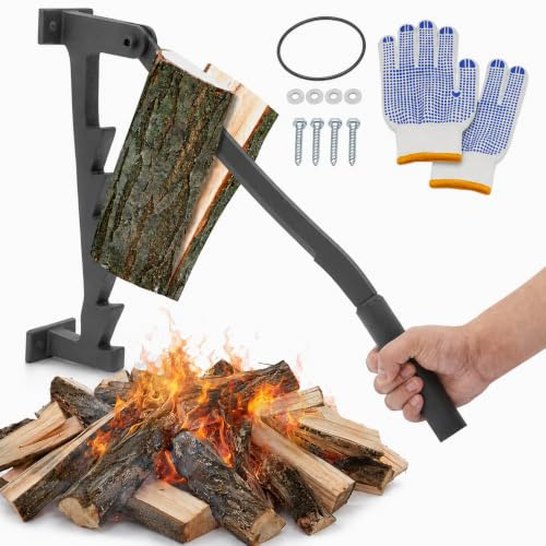 Holzspalter manuell mit Sicherheitsvorrichtung Brennholz, Anzündholz Spalter, Holz spalten, Wood Splitter, Anmachholz Spalter, Hackklotz, manueller Holzspalter, Holzhacker