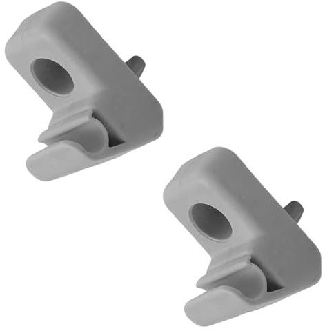 Twowinds Gancio Parasole 735478275 Compatibile con Fiat - (2 pz, Grigio) | Compatibile con Fiat Punto (1993-2018), Punto EVO, Grande Punto (1999-2024), 500 (2007-2024), Panda (2003-2024)