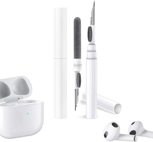 2Pack 3 in 1 Multifunctional Earbud Cleaning Kit,Airpod Cleaning Kit | Compatible with AirPods 1/2/3/4/Pro 2/3, Cleaning Tools for Bluetooth Headphone Charging Cases, Earphones, and Phone