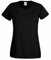 Fruit of the Loom T-Shirt, women's, Black, M