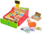 Eichhorn 100003717 - Kasse 16,5x26x16cm mit Kartenlesegerät und Scanner inkl. Spielgeld, Karte und Papierrolle, Lindenholz Bunt