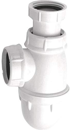 siphon de lavabo - tube réglable - sortie 40 x 49 mm - l242 - nicoll 0201022