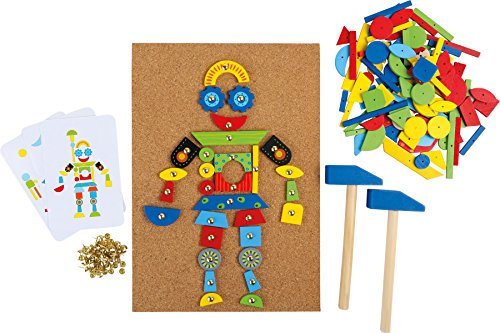 small foot Hämmerchenspiel aus Kork und Holz, inkl. Zubehör, für kreativen Spaß ab 6 Jahre, 3944