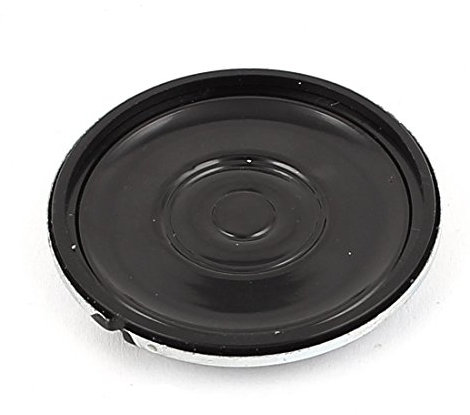 sourcing map 36 mm diamètre 16 Ohm 0.25W en Aluminium Aimant Interne Président Haut-Parleur à pavillon