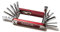 SILCA TREDICI MultiTool | 13 Werkzeuge minimalistischer Fokus | Multitools aus Stahl mit gehärteter Chromoberfläche | Aluminium-Seitenstangen | HEX/TORX/PHILLIPS/Pad-Abstandhalter 105 g