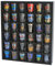Black Shot Glass Vitrine 36 Slots Minifiguren Thimble Collection Display Rack Freistehend – Keine Tür (für alle kurzen Schnapsgläser)