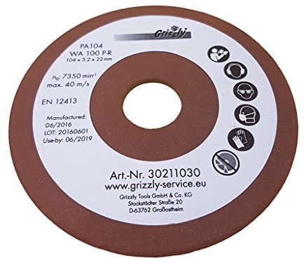Schleifscheibe Kettenschärfgerät passend für EINHELL BG-CS 85 E - Ersatz Schleif Scheibe für Kettenschärfgerät Dicke 3,2 mm