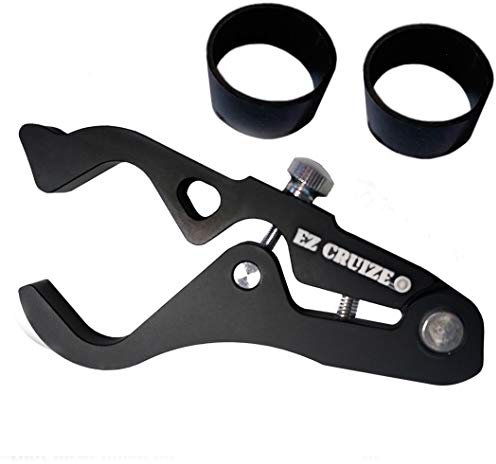 CherryPic Junction Heavy Duty EZ Cruize V-2.0 - Motorcycle Cruise Control - Universal Throttle Assist - Wrist/Hand Grip Lock Clamp - Bigger and Better (Black)