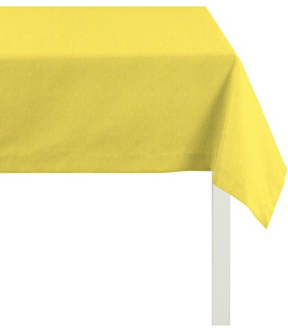 Apelt Tischdecke, Polyester-Baumwolle, Gelb, 140 x 250 x 0.5 cm