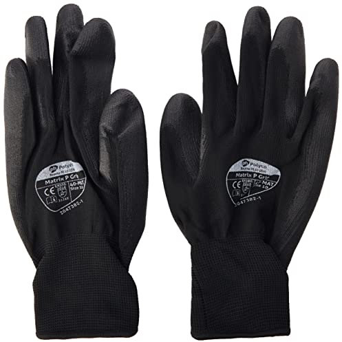 Polyco Matrix P PU Palm Coated Grip Gloves - Single Pair , 10/Extra Large Size