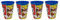 Theonoi Lot de 4 gobelets pour enfant - 260 ml - Verre au choix - En plastique sans BPA - Cadeau pour garçon (motif Pat' Patrouille)