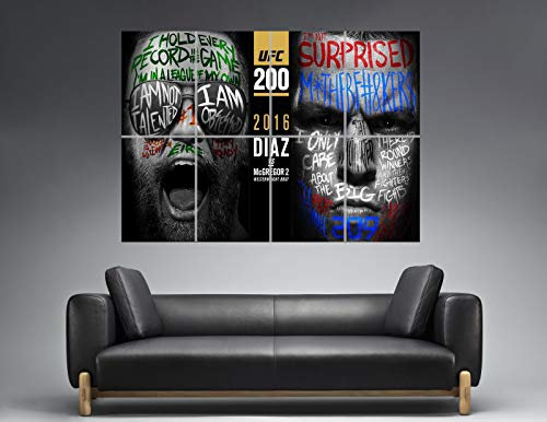 UFC Conor McGregor Vs Nate Diaz Wall Art Poster A0 Large Print 05