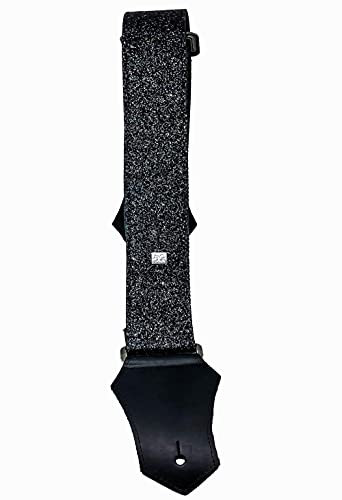 Get'M Get'M Gitarrengurt - Gorgi Glitter Black Hologram 2 Guitar Strap