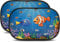 Parasol Coche con protección UV Óptima Oscuridad - Autoadhesivo, para Proteger del Sol a bebés y Mascotas, 2 parasoles para bebé con diseño (Neo Óptima Oscuridad)