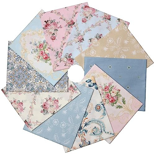 BYY Baumwollstoff meterware Stoffpaket 6 Stück je 40 x50cm - Stoffe zum Nähen Patchwork Stoff Paket Stoffreste nähstoffe Baumwolle Öko-Tex