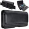 DeBin Holster for iPhone 15 Pro Max Plus, 14 Pro Max 13 Pro max 12 Pro Max 11 Pro Max, Xs Max, 8 Plus, 7 Plus Cell Phone Belt Holder Case with Clip ID Card Pouch Cover (Fits Phone with Case on) Large