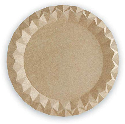 TELEVASO - 200 uds - Platos llanos redondos 290 mm cartón kraft ecológico - Desechables, reciclables y compostables - Ideal para fiestas, cumpleaños, bares, restaurantes, eventos, catering