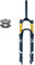 26 Pouces Fourche À Suspension VTT, 1-1/8 Tube Droit Verrouillage À Distance QR 9 Mm Voyage 120mm Fourches 27,5 29 Noir (Couleur : Shoulder Control, Size : 27.5 inch)