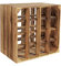CHICCIE Weinregal Holzkiste Wino aus Kiefernholz - Weinkisten Holz Regal geflammt 30x40x30 cm - Holzkisten Flaschenregal, Weinkistenregal