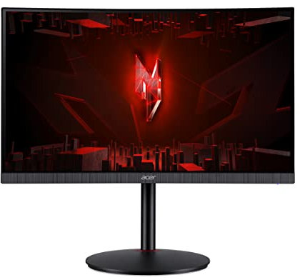 Acer Nitro XZ240QP Gaming Monitor 23,6 Zoll (60 cm Bildschirm) Full HD, 165Hz, 1ms(VRB), 2xHDMI 2.0, DP 1.2, höhenverstellbar, HDMI/DP FreeSync Premium, Schwarz