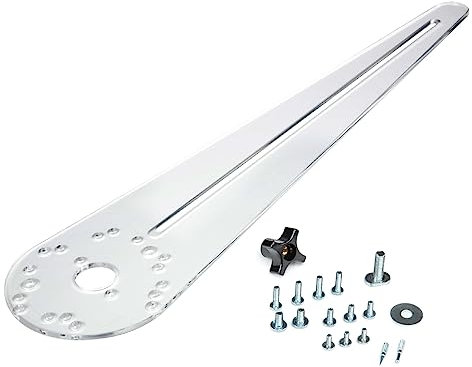 POWERTEC 71637 Universal Pro Router Circle Cutting Jig, Cutting Range of 10” to 53”