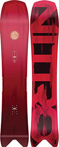 Nitro Unisex Jugend Squash Kids 22 Tapered Swallowtail All Mountain Freeride Board Snowboard, Red, 142