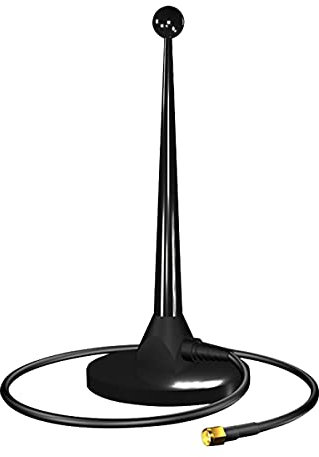 Antena WiFi 4G / LTE de Alta Ganancia 6dBi Interfaz SMA-J Alimentador de Base magnética Cable de extensión 3M Antena de Ventosa omnidireccional para Amplificador de señal HDTV TX4G-TB-300