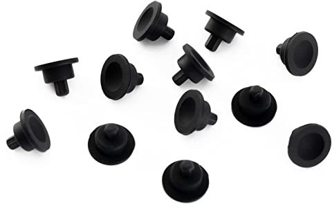 Allstare 815689 Piedini in gomma per piano cottura a gas Wolf CT, serie GR, bruciatore a gas, griglie per fornelli a gas lupo, bruciatori a gas, per fornelli di altre marche, confezione da 12