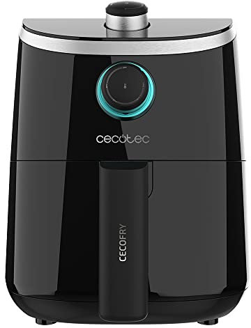Cecotec Friggitrice ad Aria da 2 Litri Cecofry Compact 2000 900 W, senza Olio, Dietetica, Manuale e Compatta, Tecnologia PerfectCook, Termostato e Tempo Regolabile, Nero